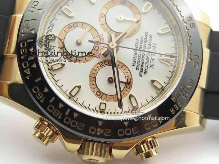 MiroTime 0407 Sustainable Daytona 116515 JF 1:1 Best Edition White Dial On Black Rubber Strap A 3654